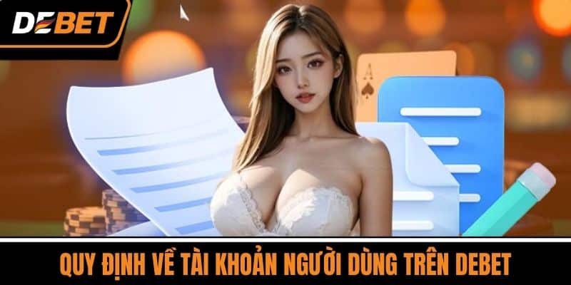 Điều Khoản Và Điều Kiện DEBET - Quy Định Cần Biết Khi Chơi 2 Quy định về tài khoản người dùng trên DEBET