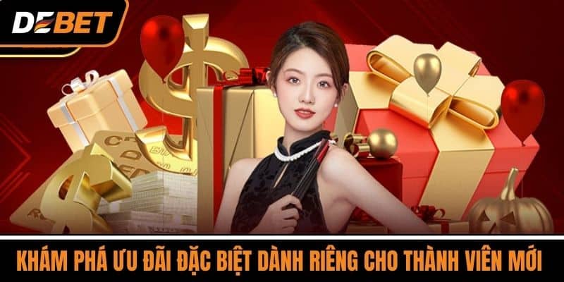 Khuyến Mãi DEBET - Hấp Dẫn Mỗi Ngày, Nhận Thưởng Liên Tục 4 Khám Phá Ưu Đãi Đặc Biệt Dành Riêng Cho Thành Viên Mới